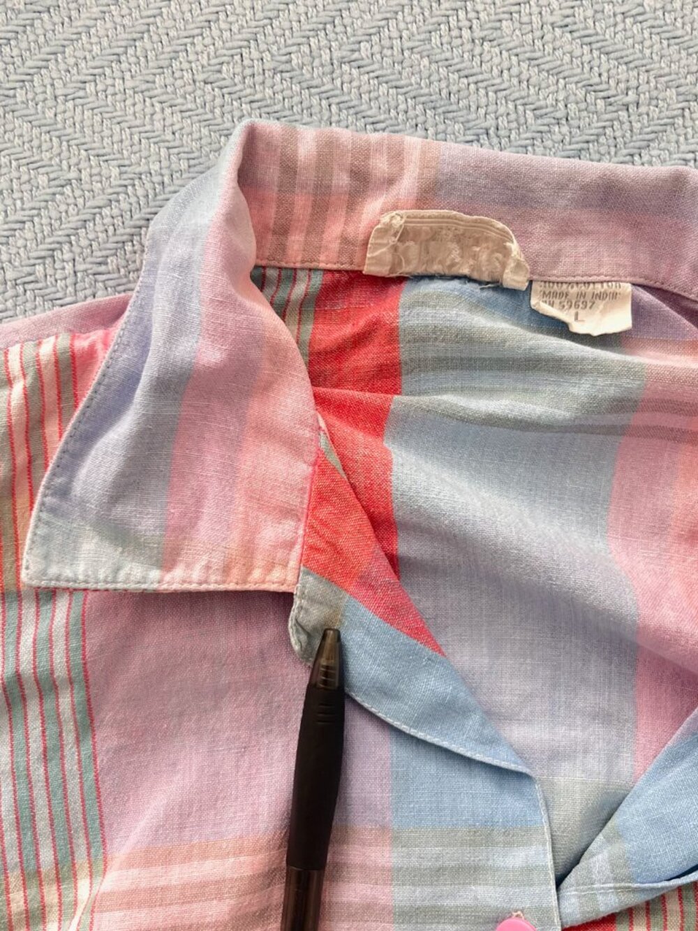 Vintage Plaid Cotton Skirt Set - Picture 5 of 15